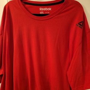 Men's Reebok 4XL Red Tee Shirt